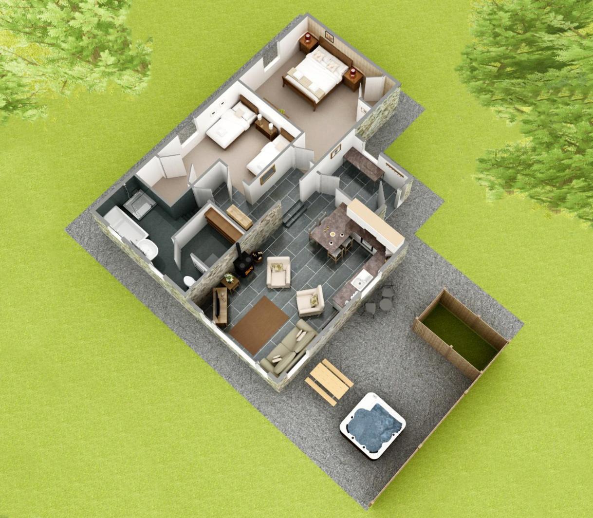 Dalnoid Cottages & Treehouses Nr Glenshee Экстерьер фото